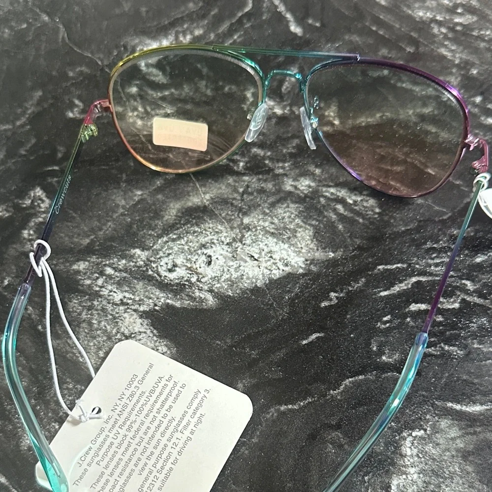 NWT Crewcuts Iridescent Aviator Glasses